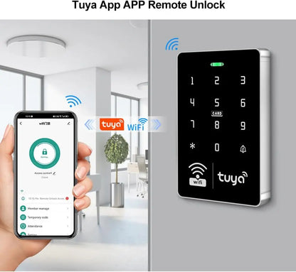 Sistem de Control Acces Wifi Tuya cu Tastatură IP68