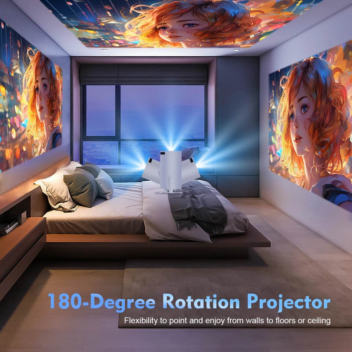 Proiector Magcubic HY300 Pro 4K cu Android 11 și WiFi6 - Venduqo