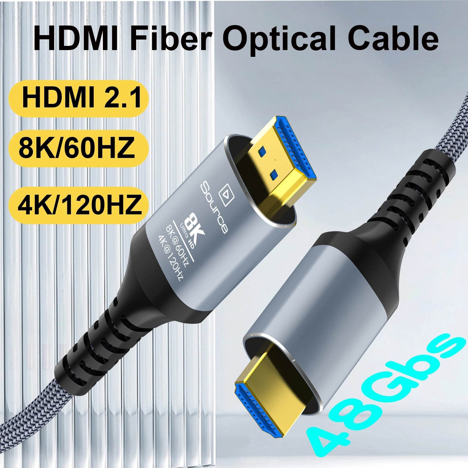 Cablu HDMI 50FT 8K 2.1 Fibra Optică CL3 - Venduqo