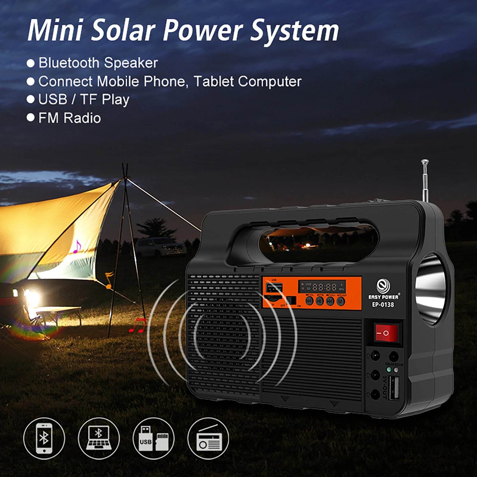 Kit Generator Solar cu LED-uri pentru Energie de Urgență - Venduqo