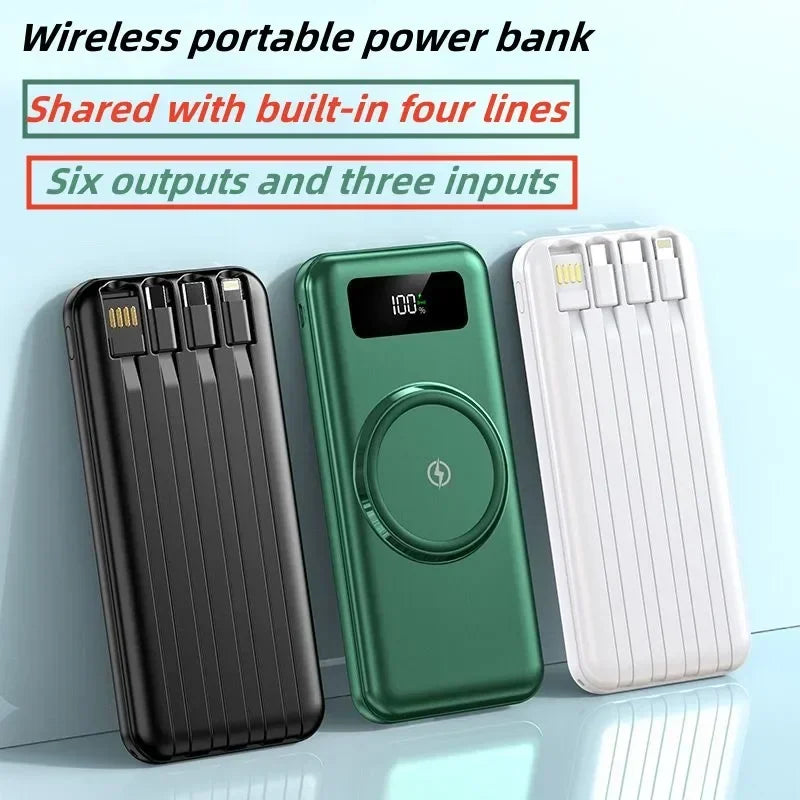 Bancă de alimentare wireless 200000mAh, încărcare rapidă