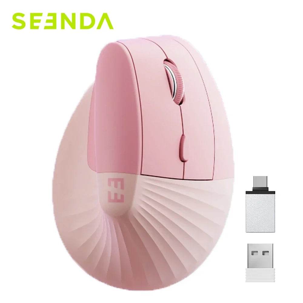 Mouse Vertical Wireless Seenda Tip C Ergonomic - Venduqo