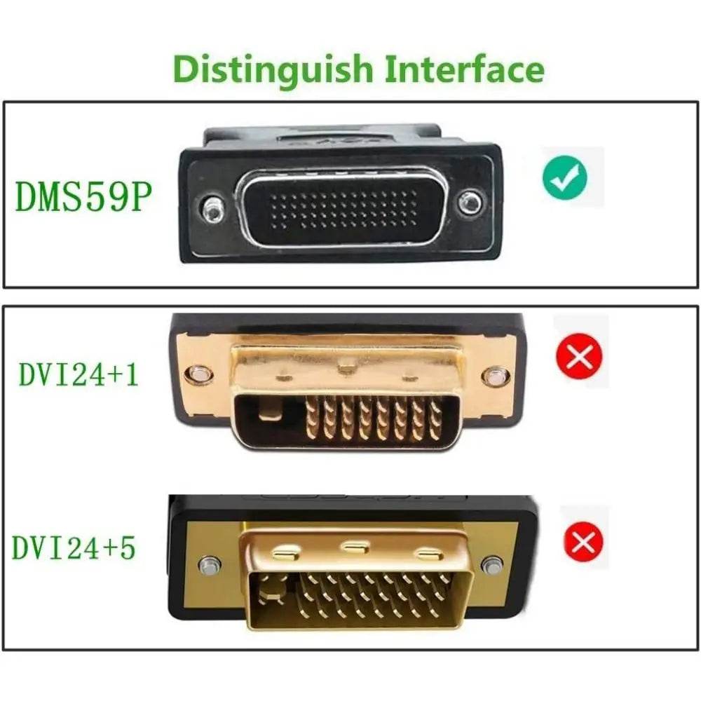 Cablul de Împărțire 59-Pin DMS cu 2 Ieșiri VGA, DVI, HDMI - Venduqo