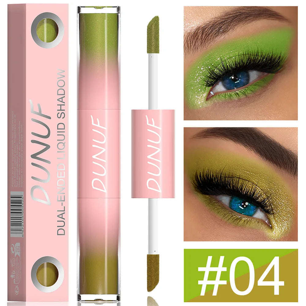 DUNUF 2 IN 1 Fard de Pleoape Dublu cu Glitter