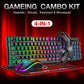 Set 4 în 1: Căști Gaming, Mouse Pad, Mouse și Tastatură - Venduqo