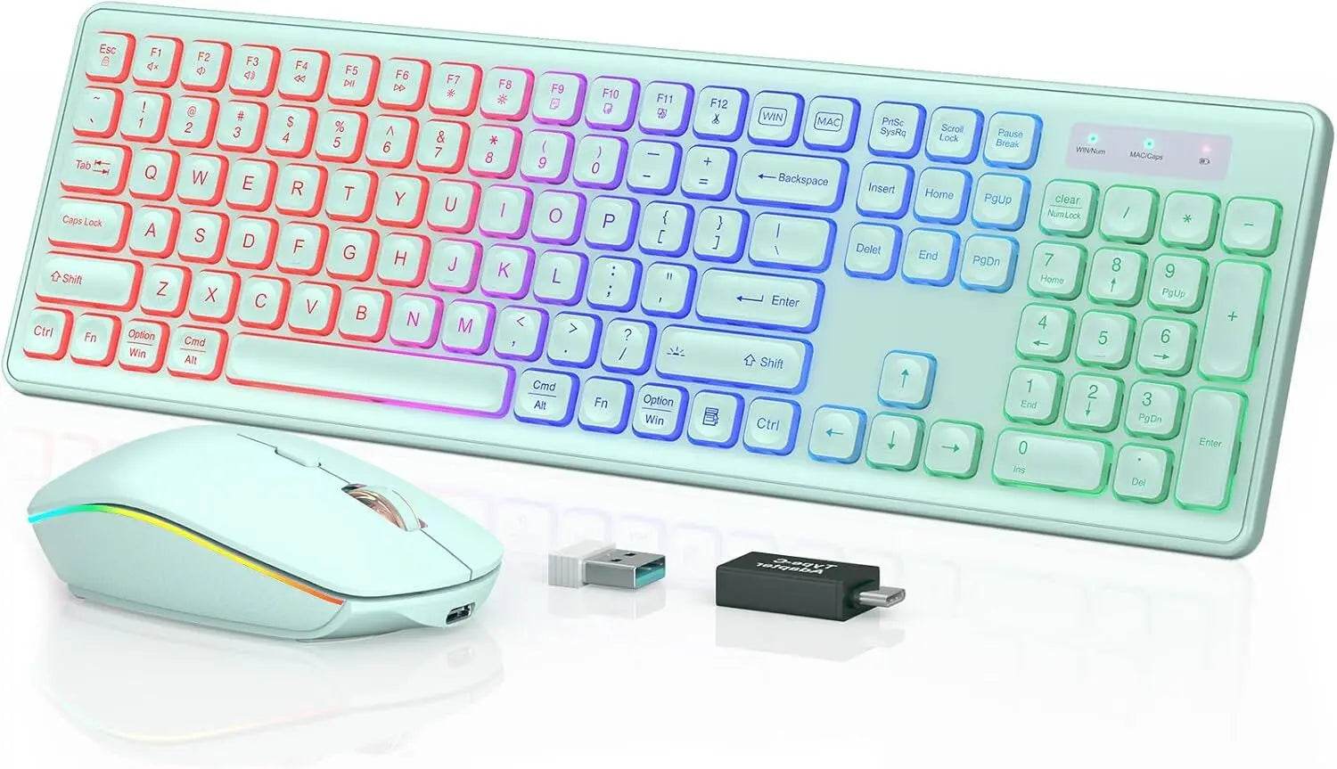 Combo Tastatură și Mouse Wireless Iluminat - Venduqo