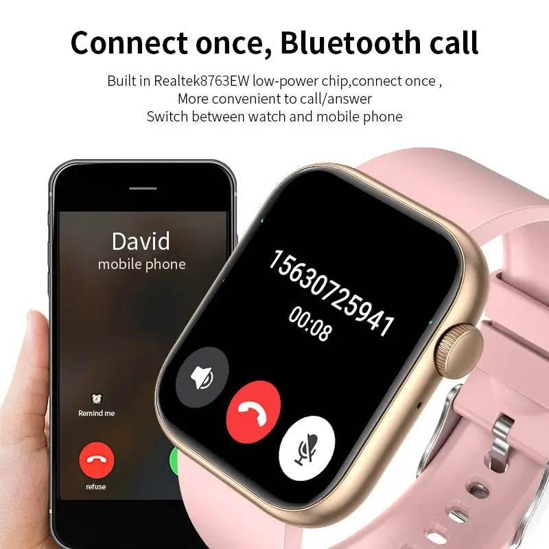 Ceas Inteligent LIGE pentru Femei, Ecran Tactil Complet, Rezistent la Apă, Bluetooth, Tracker Fitness - Venduqo