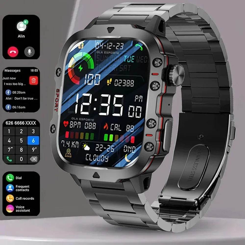 Ceas inteligent militar Xiaomi 2025 pentru bărbați IP68 5ATM - Venduqo