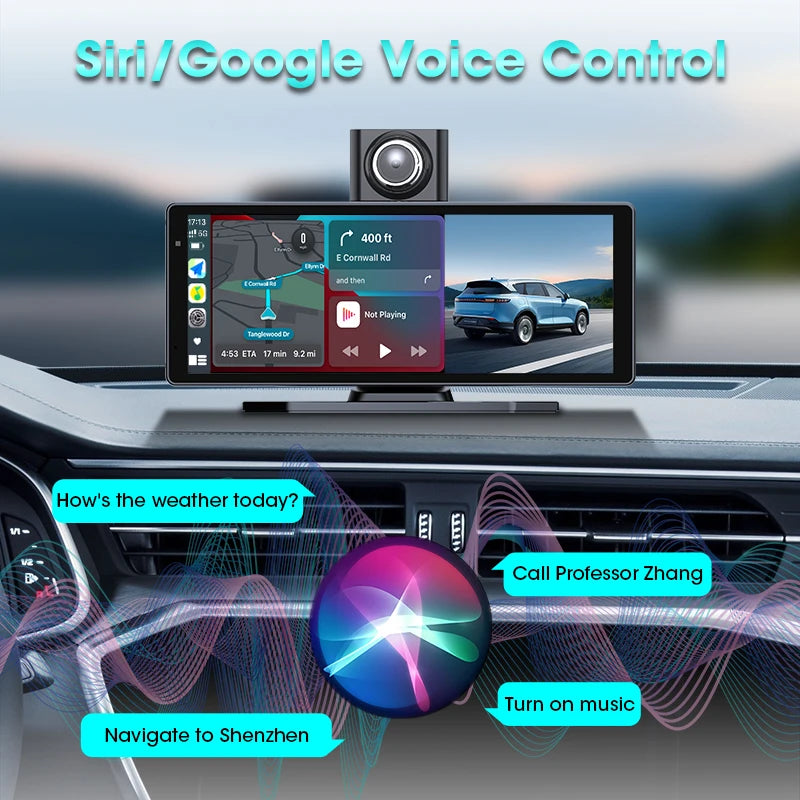 Jansite 8.1" Dash Cam 2.5K cu Carplay și Android Auto
