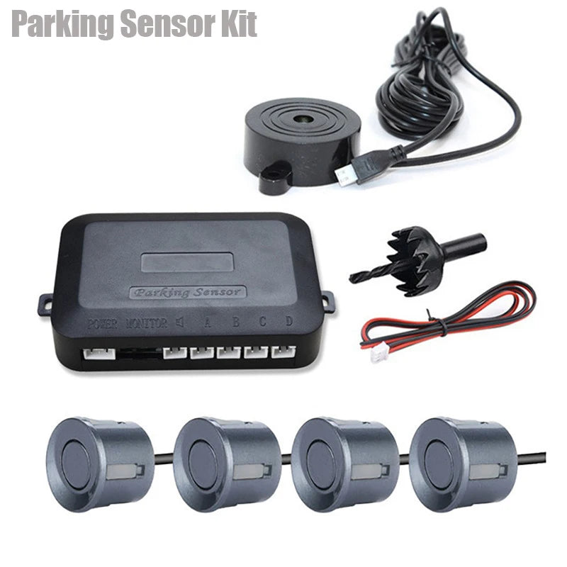 Kit senzor parcare 12V Risingon cu 4 senzori