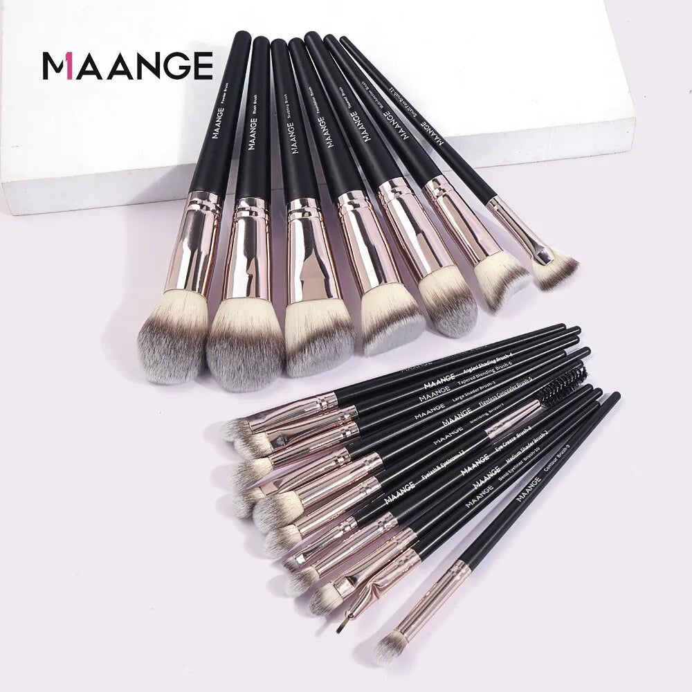 Set de Pensule de Machiaj Profesional MAANGE 18 Piese