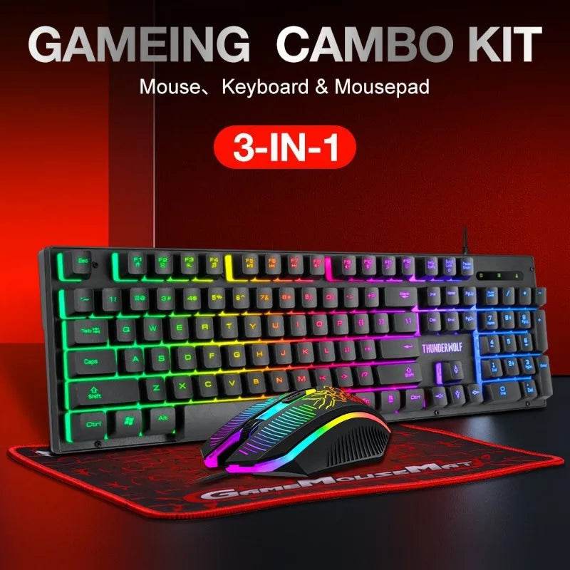 Kit Mouse, Tastatură și Mouse Pad - Venduqo