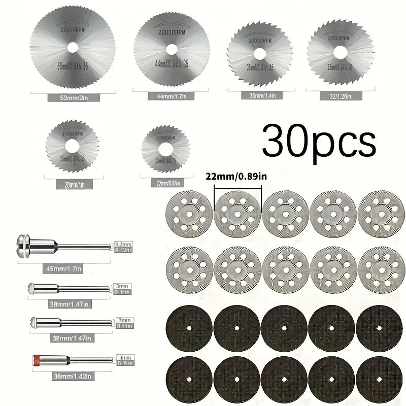 Set de Discuri de Tăiere cu Diamant – 30 Piese