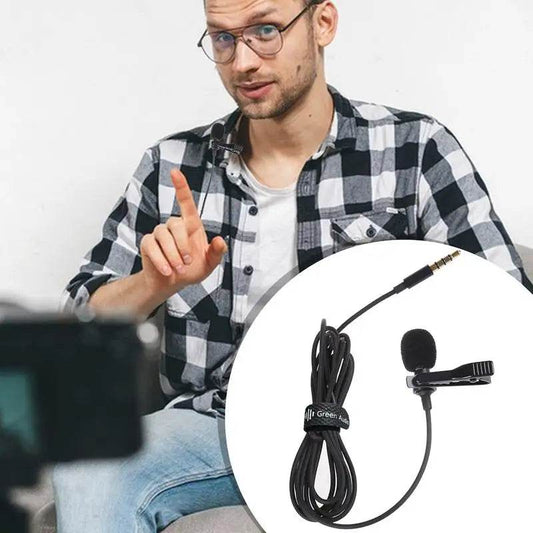 Microfon Lavalier 3.5mm Clip-On pentru Telefon PC Laptop - Venduqo