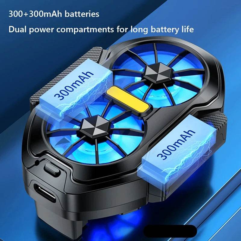 Răcitor Mobil Universal Dual cu Ventilatoare Reîncărcabile pentru Telefoane - Venduqo