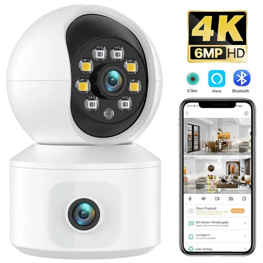Cameră de Supraveghere 4K 6MP WiFi cu Detectare Umane - Venduqo