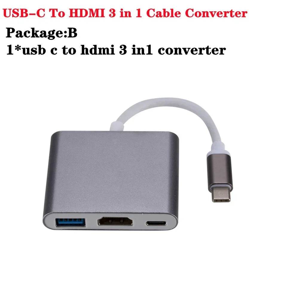 Adaptor USB C la HDMI 3 în 1 pentru Macbook - Venduqo