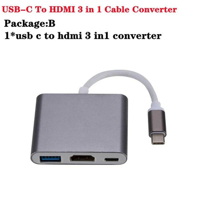 Adaptor USB C la HDMI 3 în 1 pentru Macbook - Venduqo