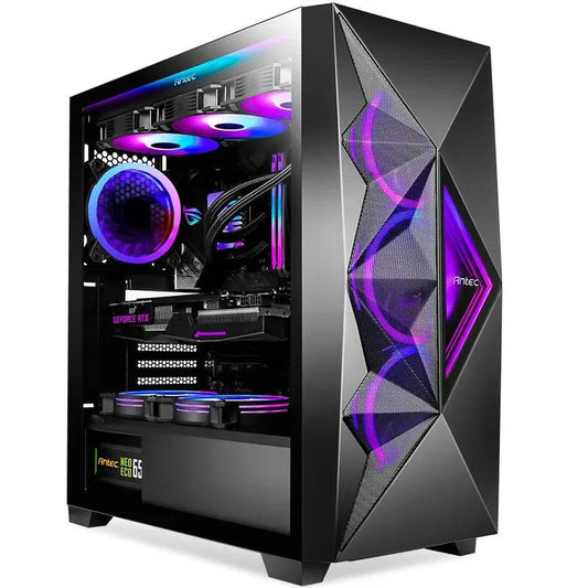 Carcasa PC Antec DF800 FLUX ATX cu Geam Temprat și 5 Ventilatoare - Venduqo