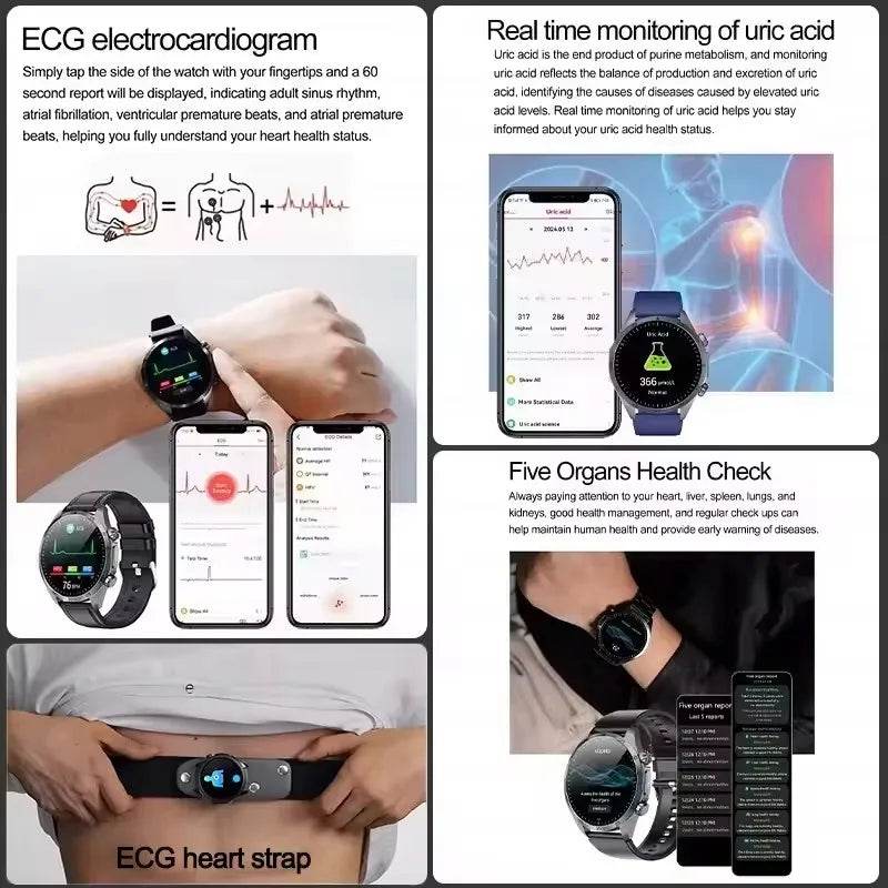 Ceas inteligent medical de grad 2025 pentru bărbați cu tratament laser - Venduqo