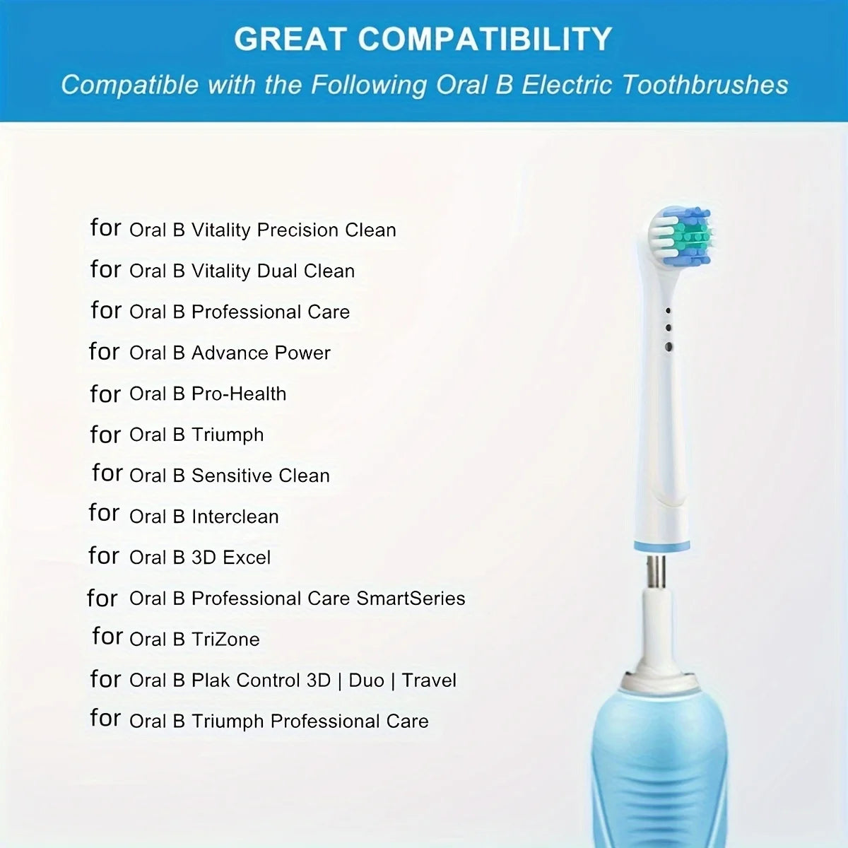 Capete de Periuță de Dinți Compatible cu Oral-B (4/12/16 Piese)