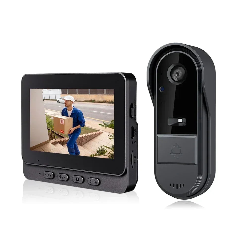 Cameră Video Wireless pentru Ușă 4.3 inch cu Intercom