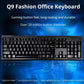 Q9 Tastatură USB cu Design Square Mouth pentru Birou - Venduqo