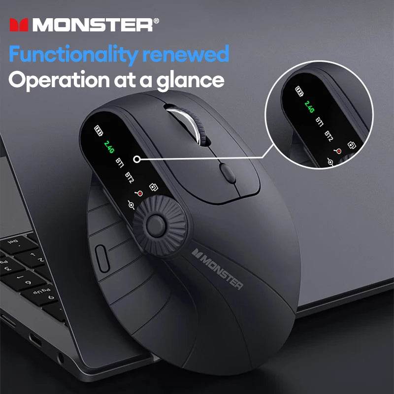 Mouse Gaming Wireless Monster M2 PRO Ergonomic Vertical - Venduqo