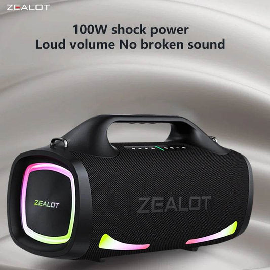 Boxă Wireless Portabilă Zealot S79 100W cu Subwoofer - Venduqo