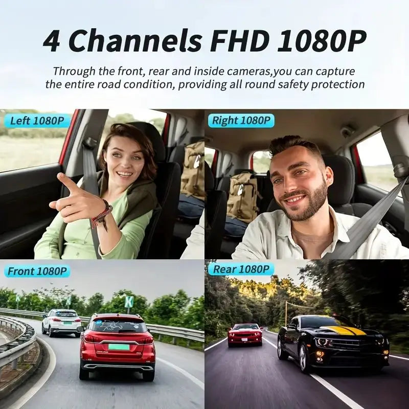 Cameră Auto DVR 4 Canale Cu Înregistrare FHD 1080P