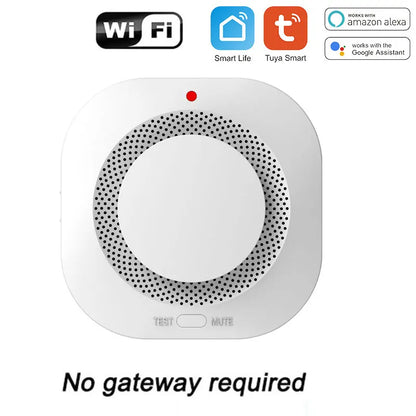 Detector de Fum WiFi Tuya cu Control APP Smart Life