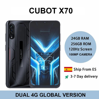 Smartphone Android Cubot X70 - 24GB RAM, 256GB ROM, 100MP Camera