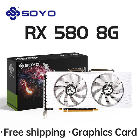 SOYO AMD Radeon RX580 8G Placa Video GDDR5 pentru Gaming