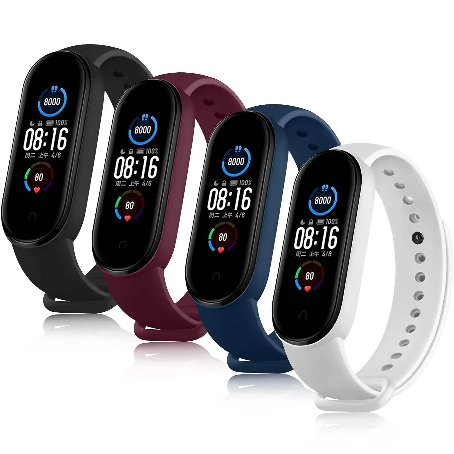 Brățară din Silicon pentru Xiaomi Mi Band 3 4 5 6 7 - Venduqo