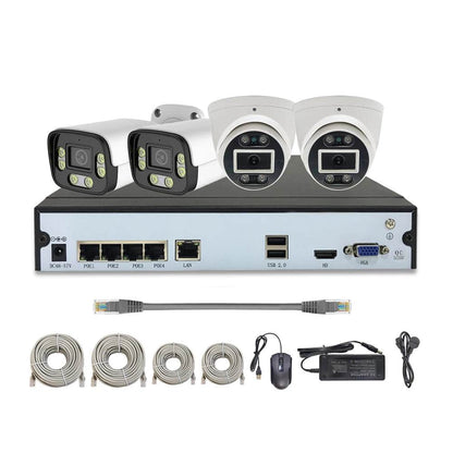 Sistem de Securitate H.265 4CH Ultra HD 4K POE cu 8MP NVR - Venduqo