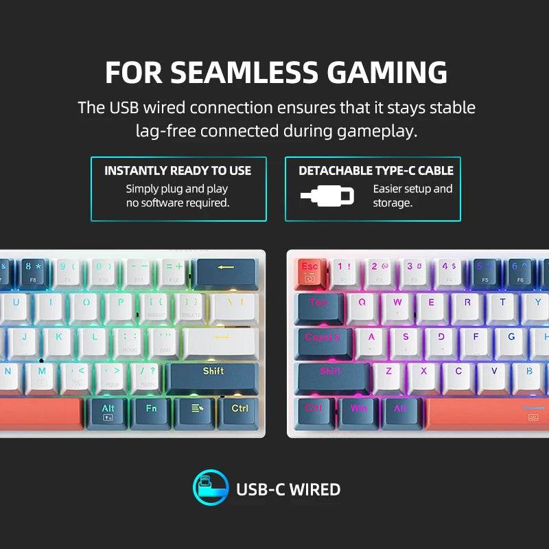 Machenike K500-B61 Mini Tastatură Mecanica 60% - Venduqo