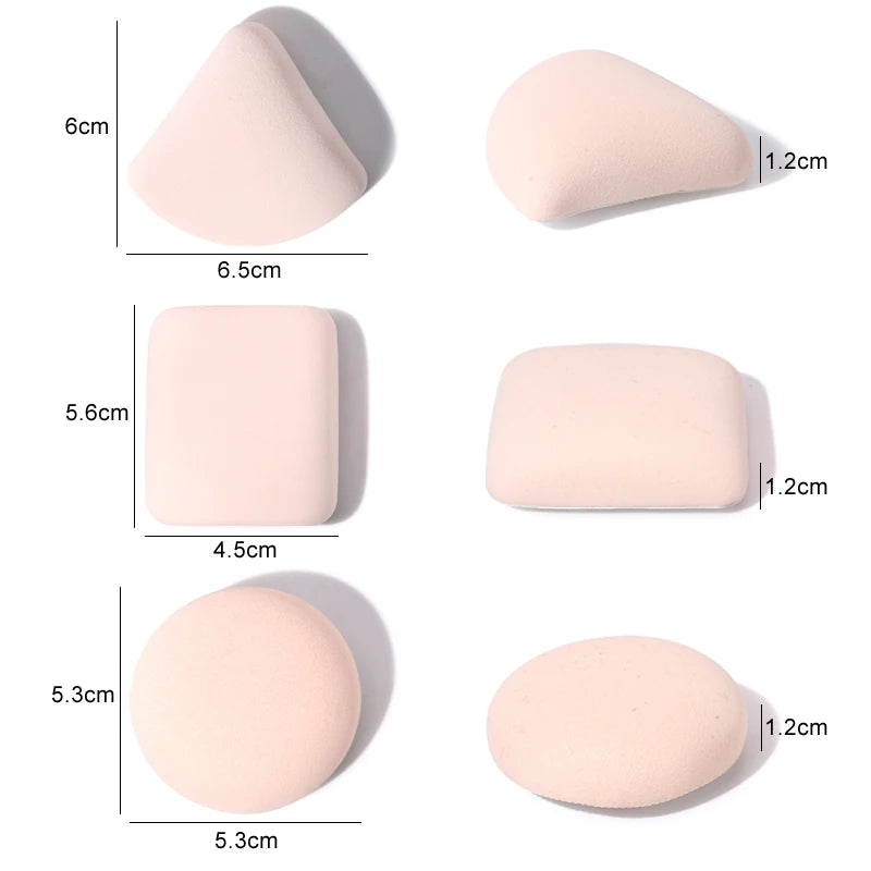 Set 3 Piese Puff Makeup Moale pentru Fond de Ten