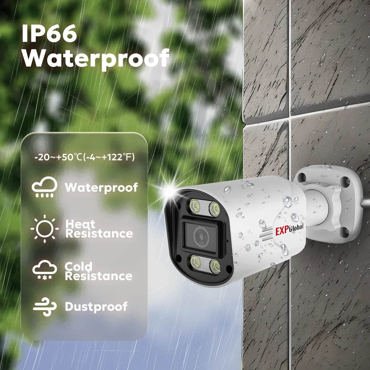 Sistem de Securitate EXPGobal 8MP/5MP POE - Camere Exterioare - Venduqo