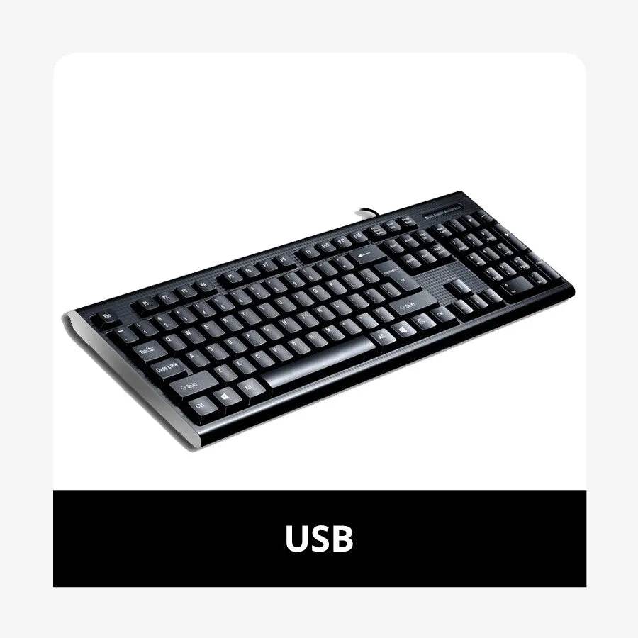 Q9 Tastatură USB cu Design Square Mouth pentru Birou - Venduqo