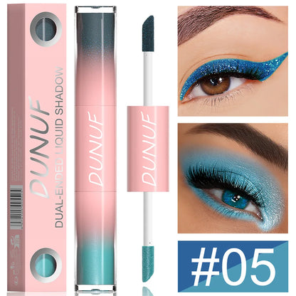 DUNUF 2 IN 1 Fard de Pleoape Dublu cu Glitter