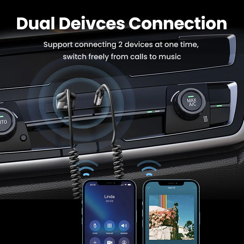 UGREEN Bluetooth Receiver 5.3 pentru Mașină - Adaptator Audio Wireless