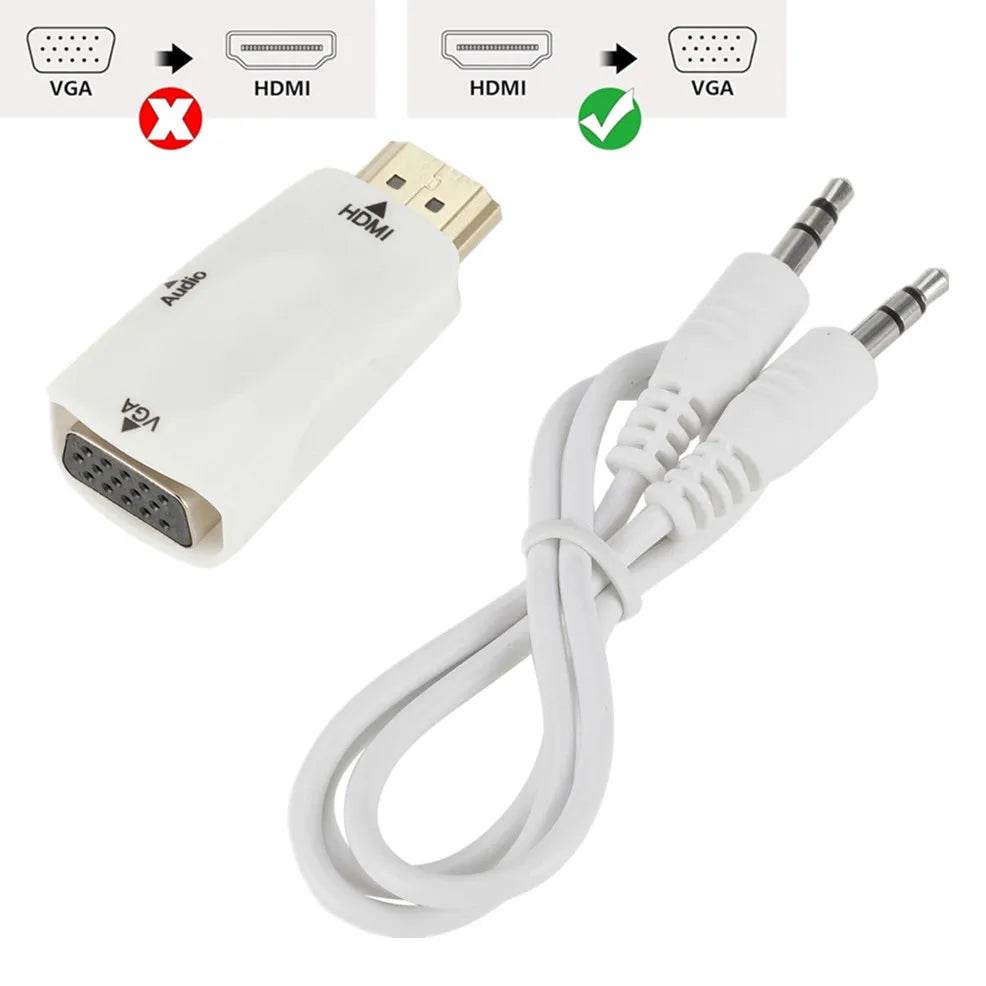 Adaptor HDMI la VGA 1080P pentru PC, Laptop, Proiector - Venduqo