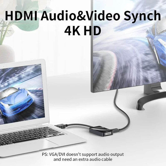 Unnlink 3 In 1 DP la HDMI VGA DVI Converter 4K 1080P - Venduqo