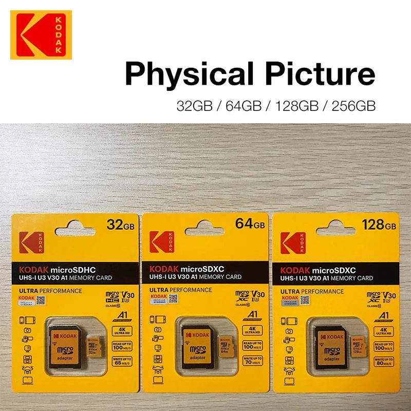 Card de Memorie Kodak High Speed 100MB/s 32GB-256GB UHS-I - Venduqo