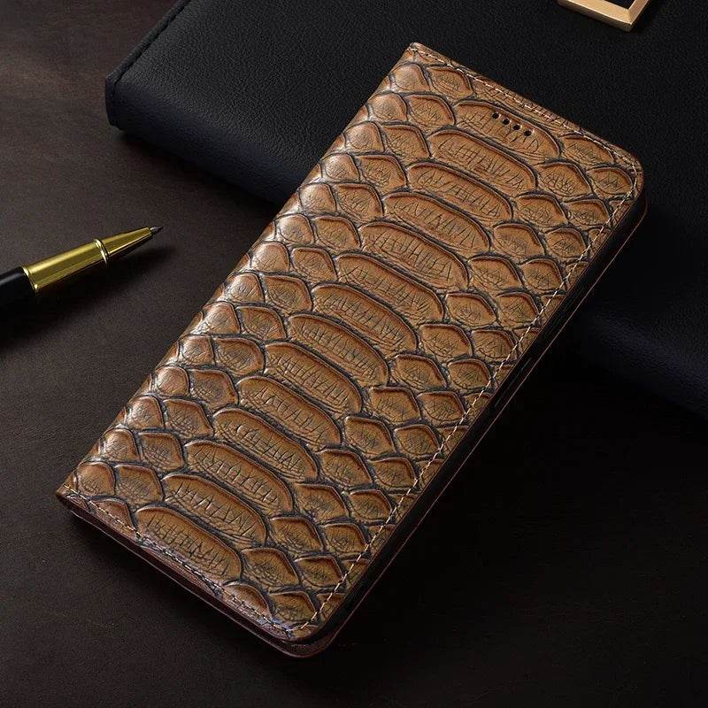 Husă Flip pentru Xiaomi POCO X7/X7 Pro 5G din Piele Naturală - Venduqo