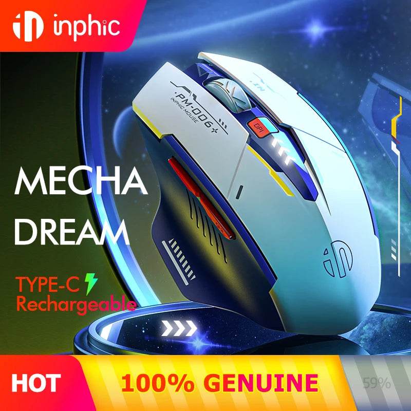 Mouse Wireless INPHIC Ergonomic Reîncărcabil 700mAh - Venduqo