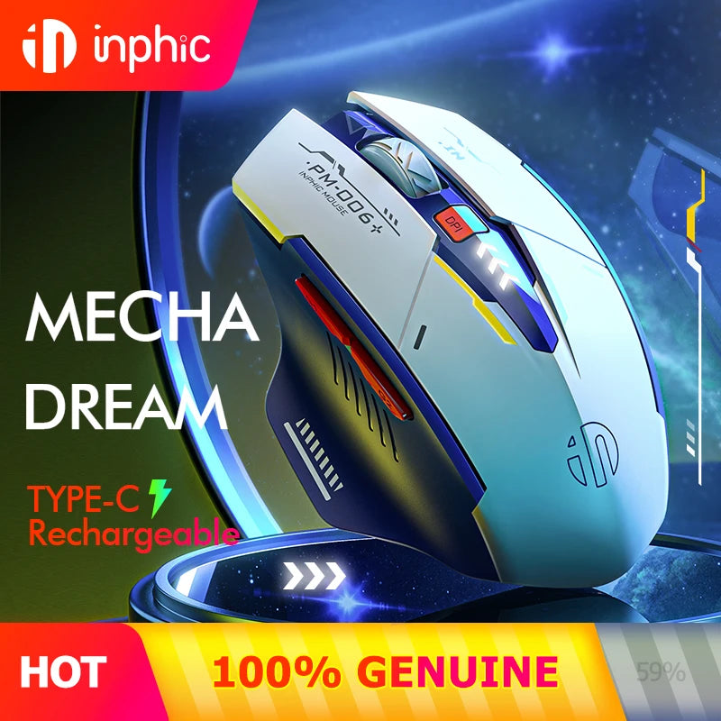 Mouse Wireless INPHIC Ergonomic Reîncărcabil 700mAh