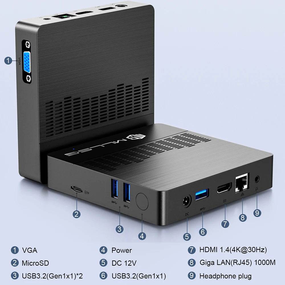 MLLSE Mini PC M2 Air - Intel N4000, 6GB RAM, 128GB ROM - Venduqo