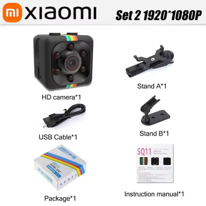 Cameră Mini Xiaomi 1080P Wifi - Video HD, Detector de Mișcare, Viziune Nocturnă