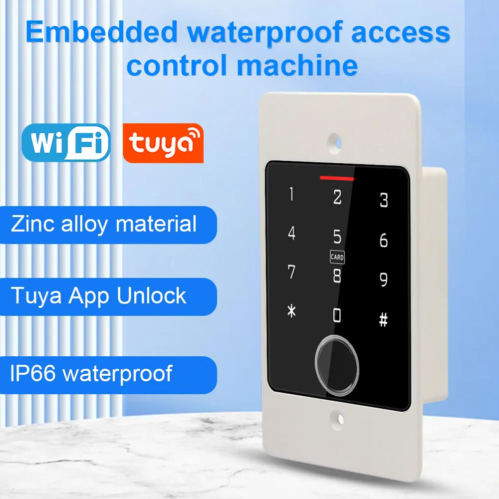 Controler de Acces RFID Waterproof WIFI cu Cititor de Amprente